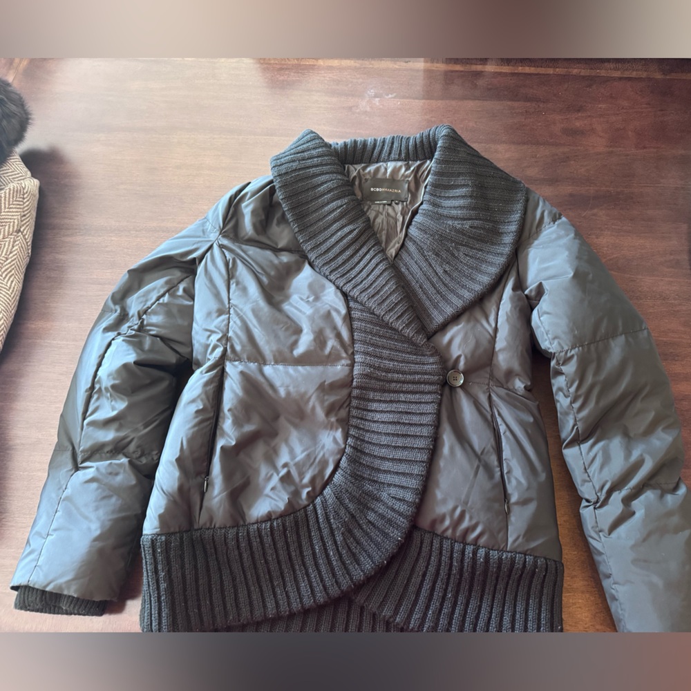 BCBGMaxAzria Black Knit Jacket